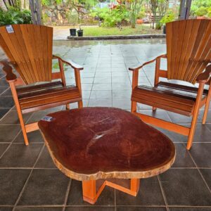 Mesa de Centro (Estilo Live Edge) com 2 Lugares ou 4 Lugares